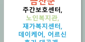 금산군 주간보호센터, 노인복지관, 재가복지센터, 데이케어, 어르신 후기 대공개!